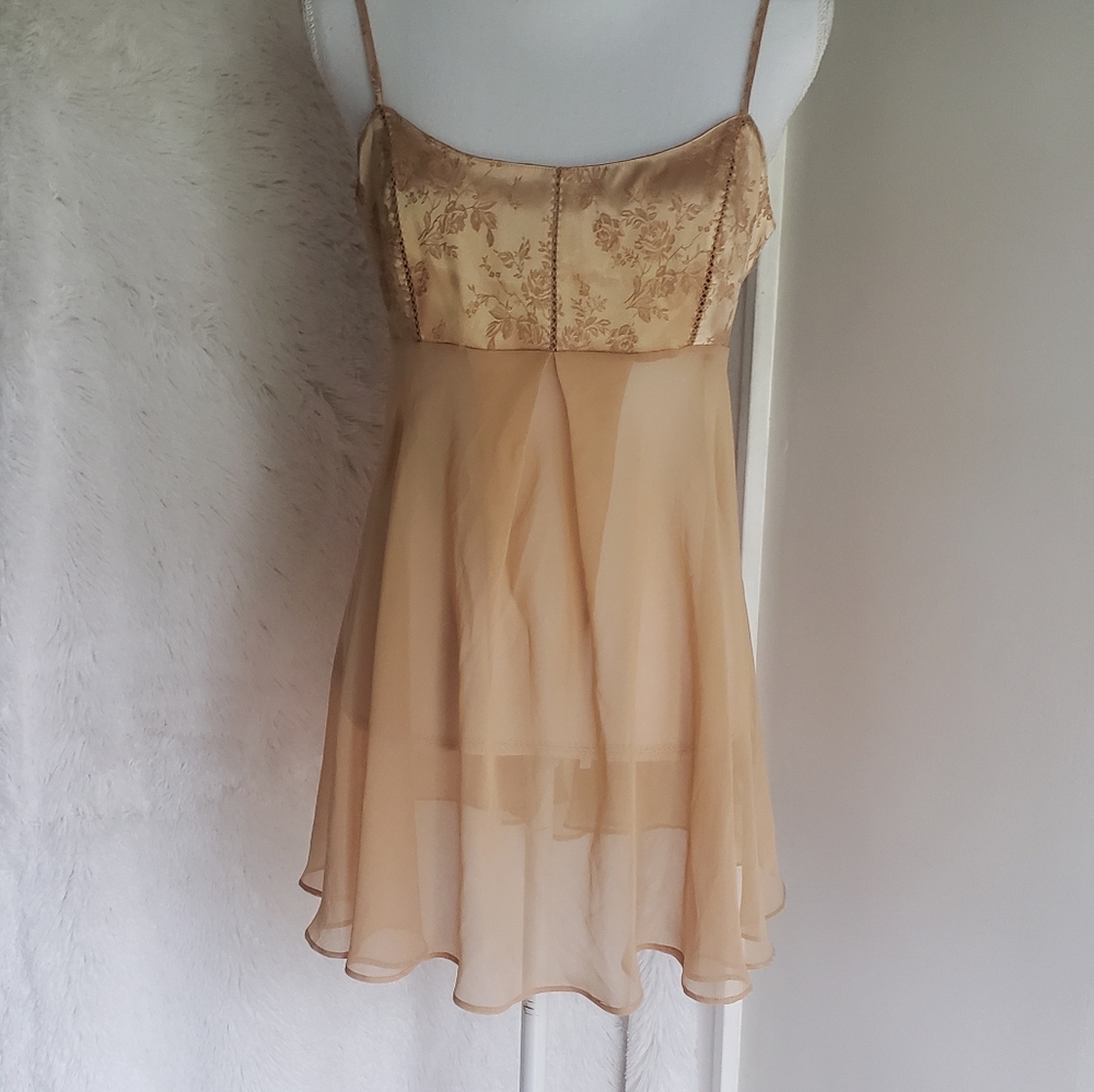 Victoria's secret vintage gold mesh dress